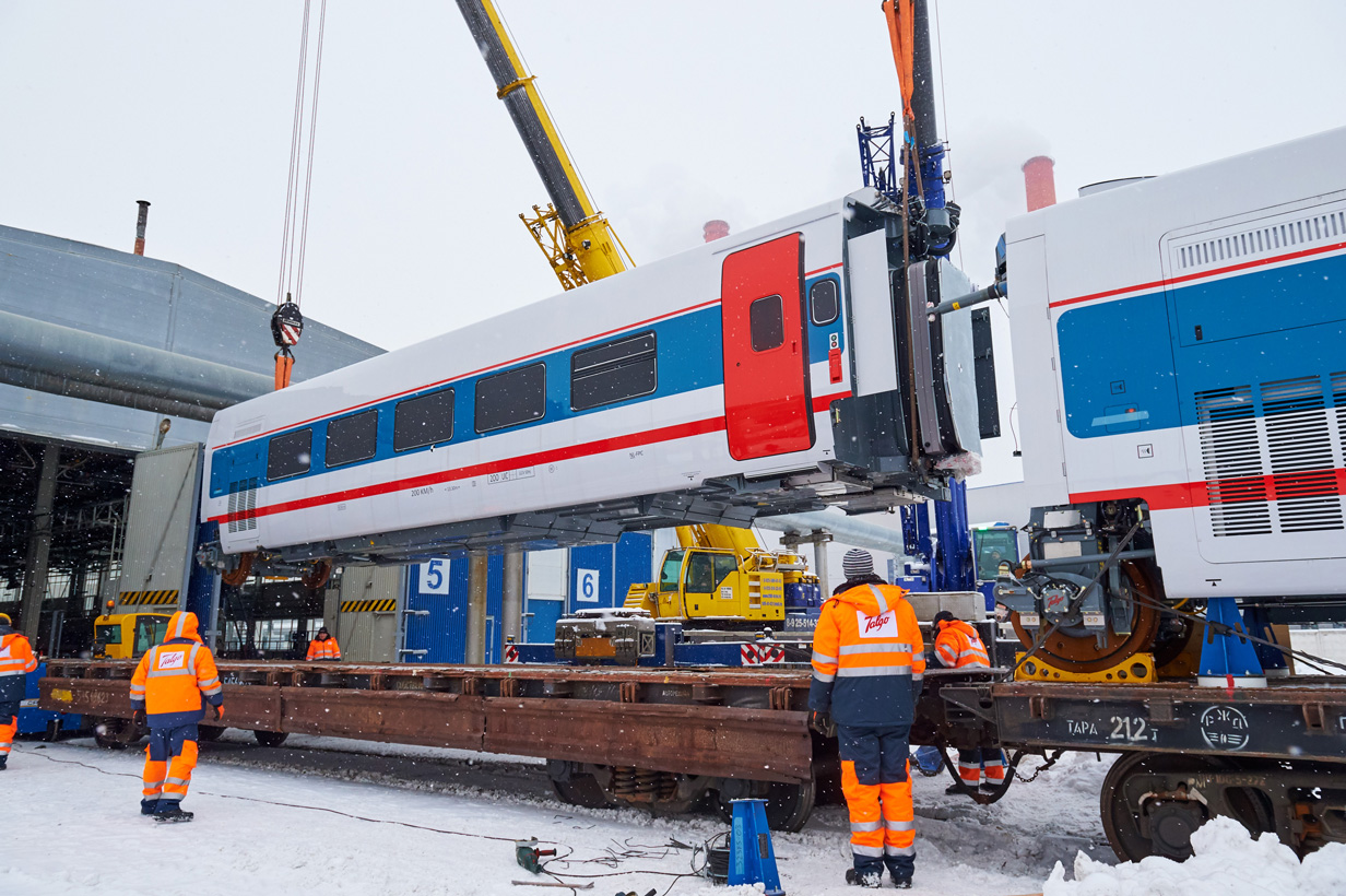 80 Talgo carriages acquired to provide high-speed services between Moscow and Nizhny Novgorod.